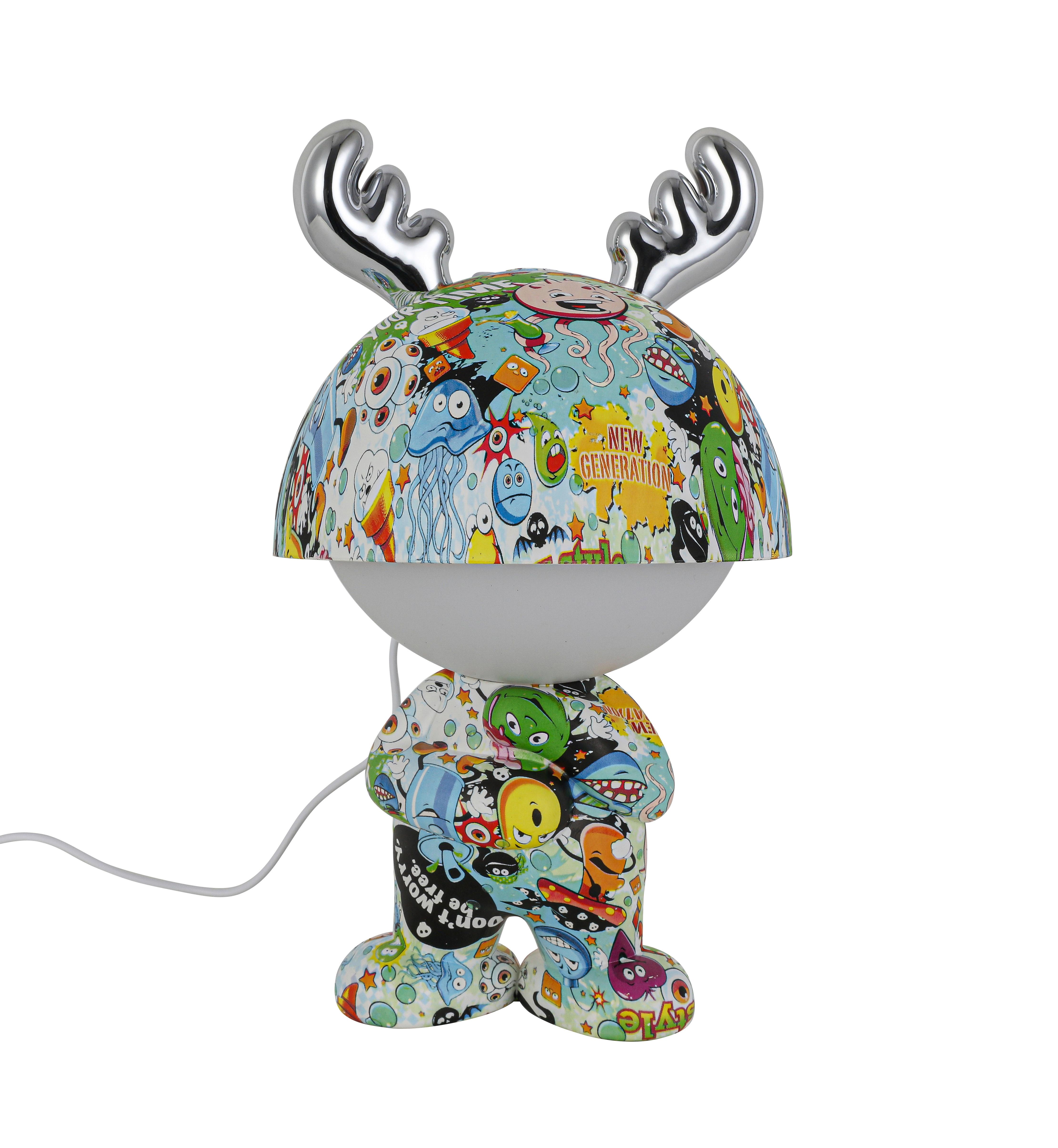 DEKORAČNÍ LED SVÍTIDLO LEA - barvy chromu/vícebarevná, Moderní, kov/plast (17/30cm) - Mömax