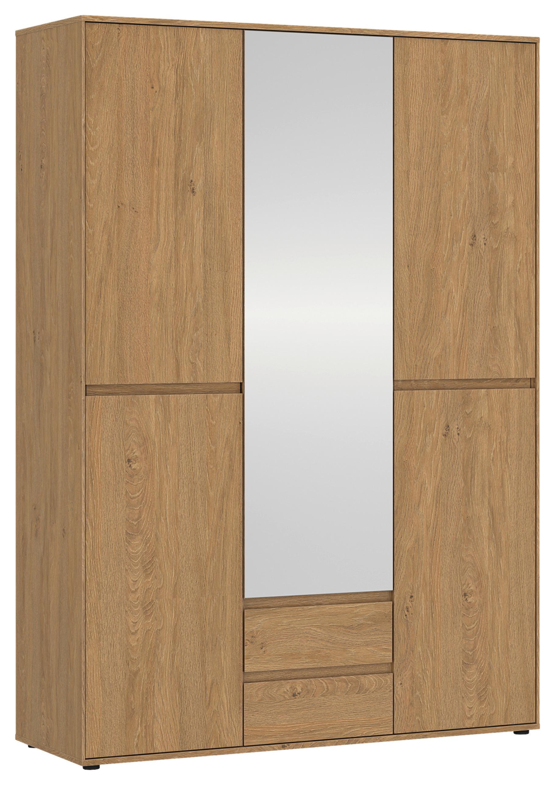 Kleiderschrank Calzado Steineiche B: 137cm