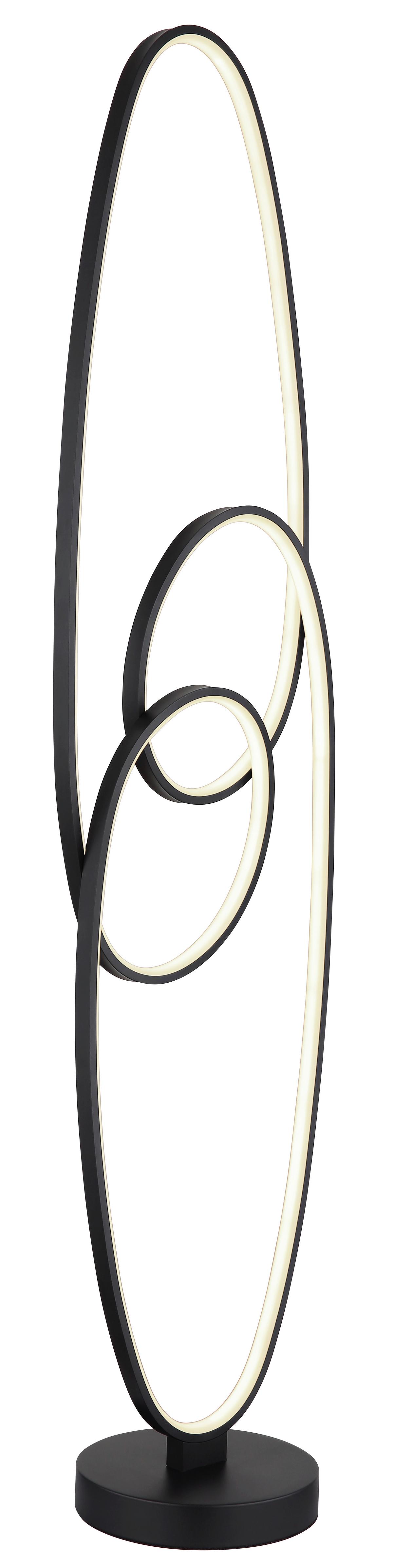 Led Állólámpa 67177-36s Spira - fekete/fehér, Design, műanyag/fém (29/20/122cm) - Globo