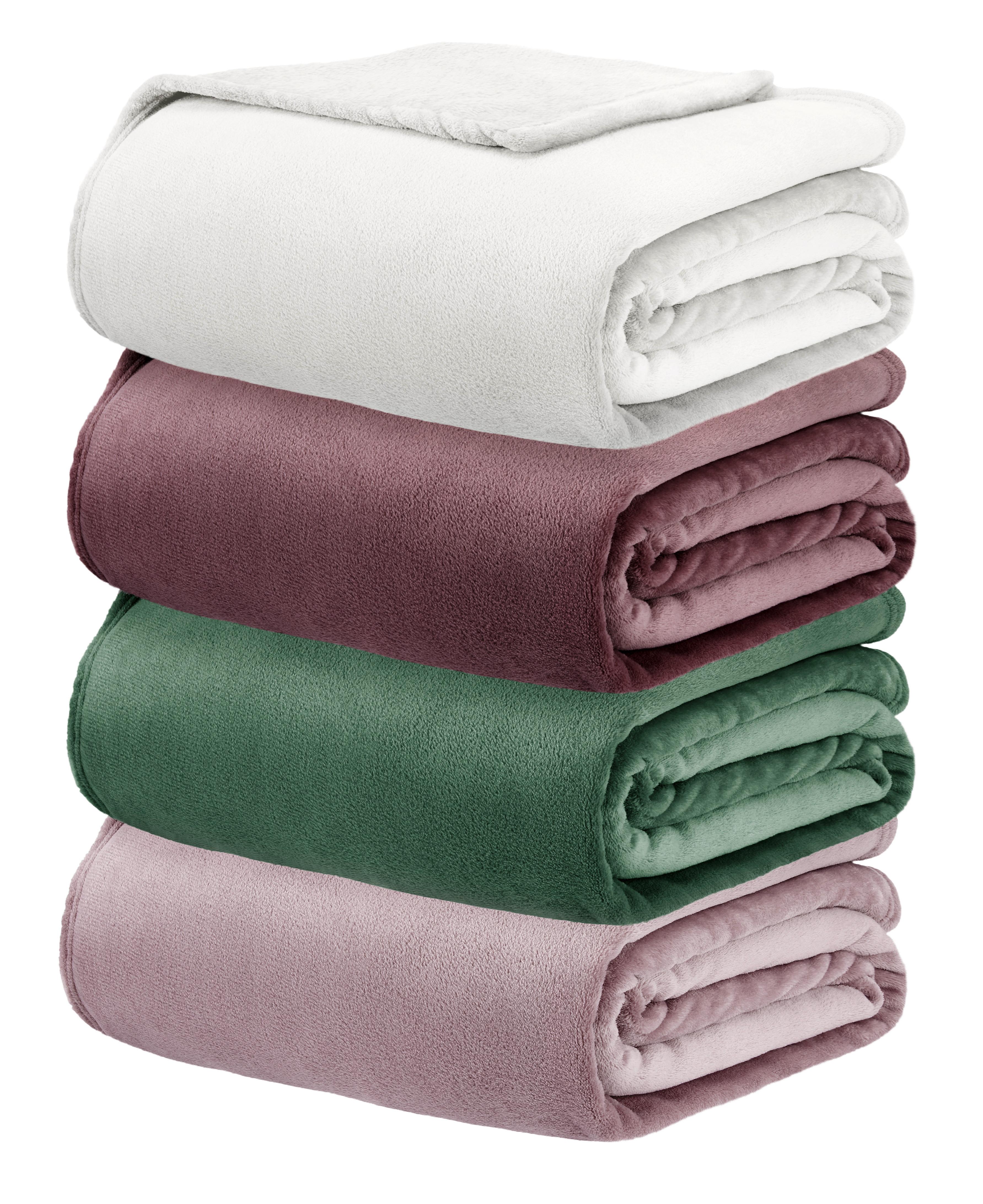 Měkká deka Michael XXL, 220/240cm - světle fialová, textil (220/240cm) - Modern Living