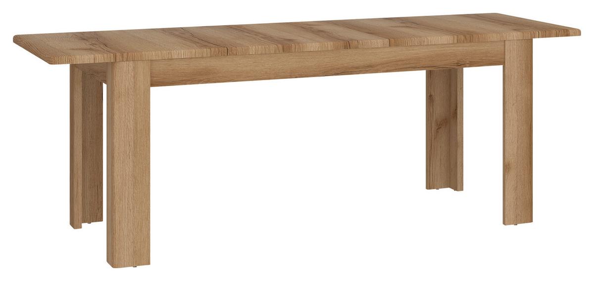 Kihúzható Asztal Cortina - tölgyfa színű, Modern, faalapú anyag (160-200/75,5/90cm)