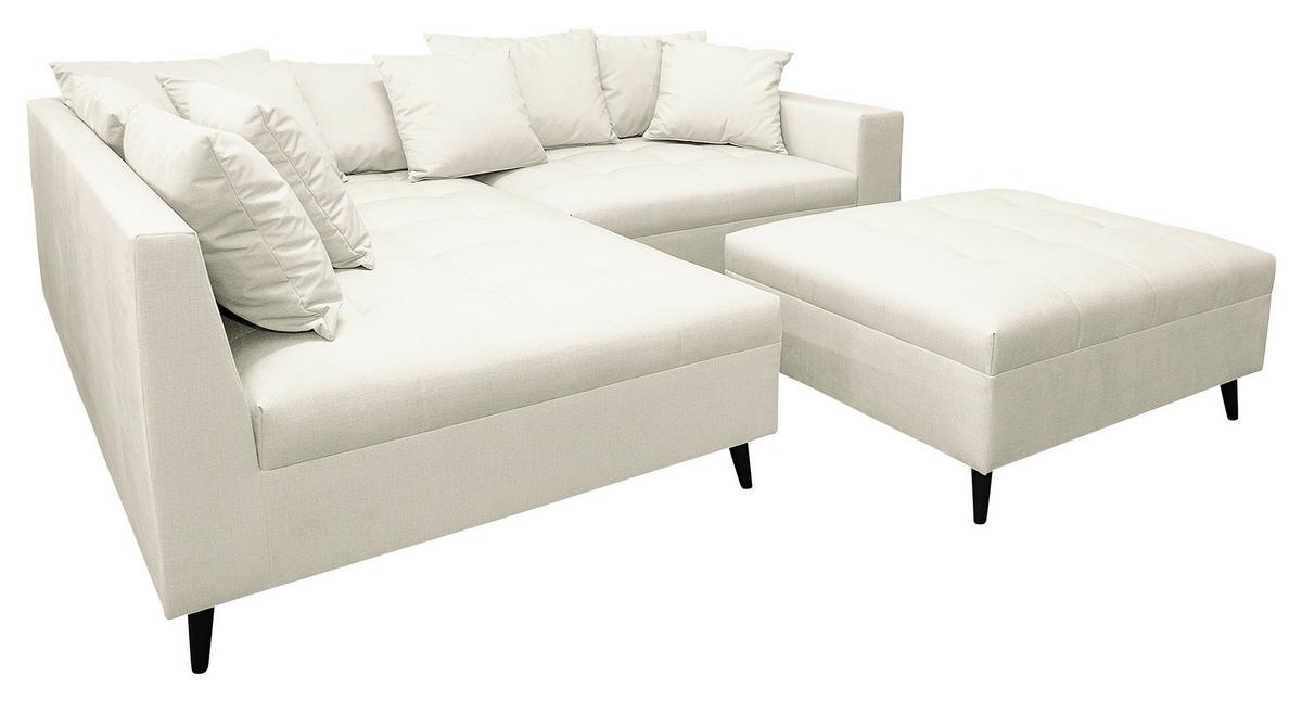 Ecksofa Pruno Hellgrau S: 174x247 Cm - Hellgrau/Schwarz, Design, Textil (174/247cm) - MID.YOU