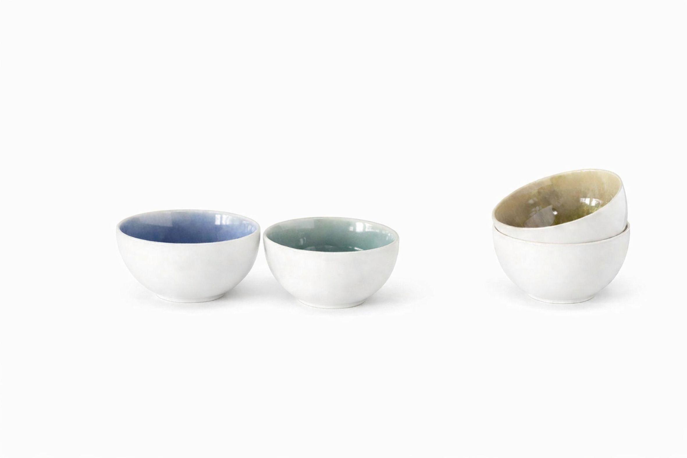 SCHÜSSELSET 24964 CALDERA MIX, BUDDHA BOWL - Türkis/Bernsteinfarben, Basics, Keramik (17,5/8,5cm) - Creatable