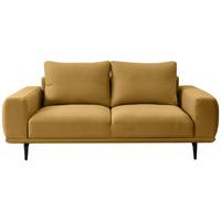 2-sitzer-sofa Selene Gelb, B: 202 Cm - Gelb/Schwarz, MODERN, Textil (202/89/115cm) - MID.YOU