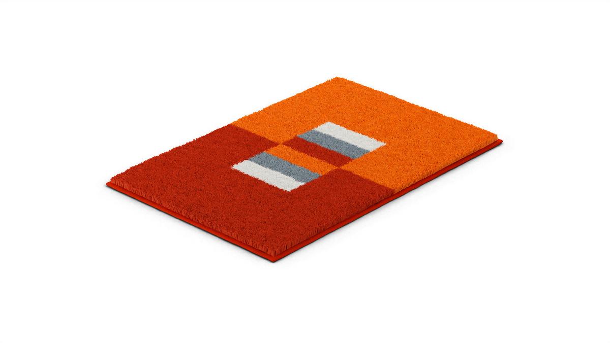 Badematte Capricio - Orange, Basics, Textil (60/90cm) - Grund