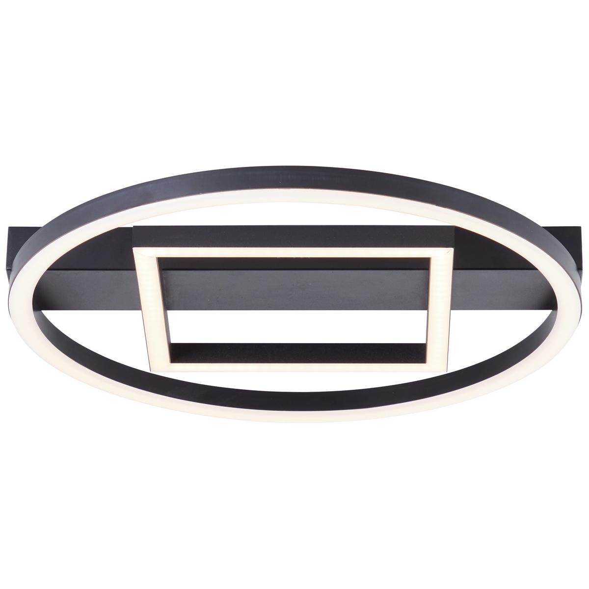 LED-Paneel G99928a06 Maureen - Schwarz, Design, Kunststoff/Metall (5/37/37cm) - Brilliant