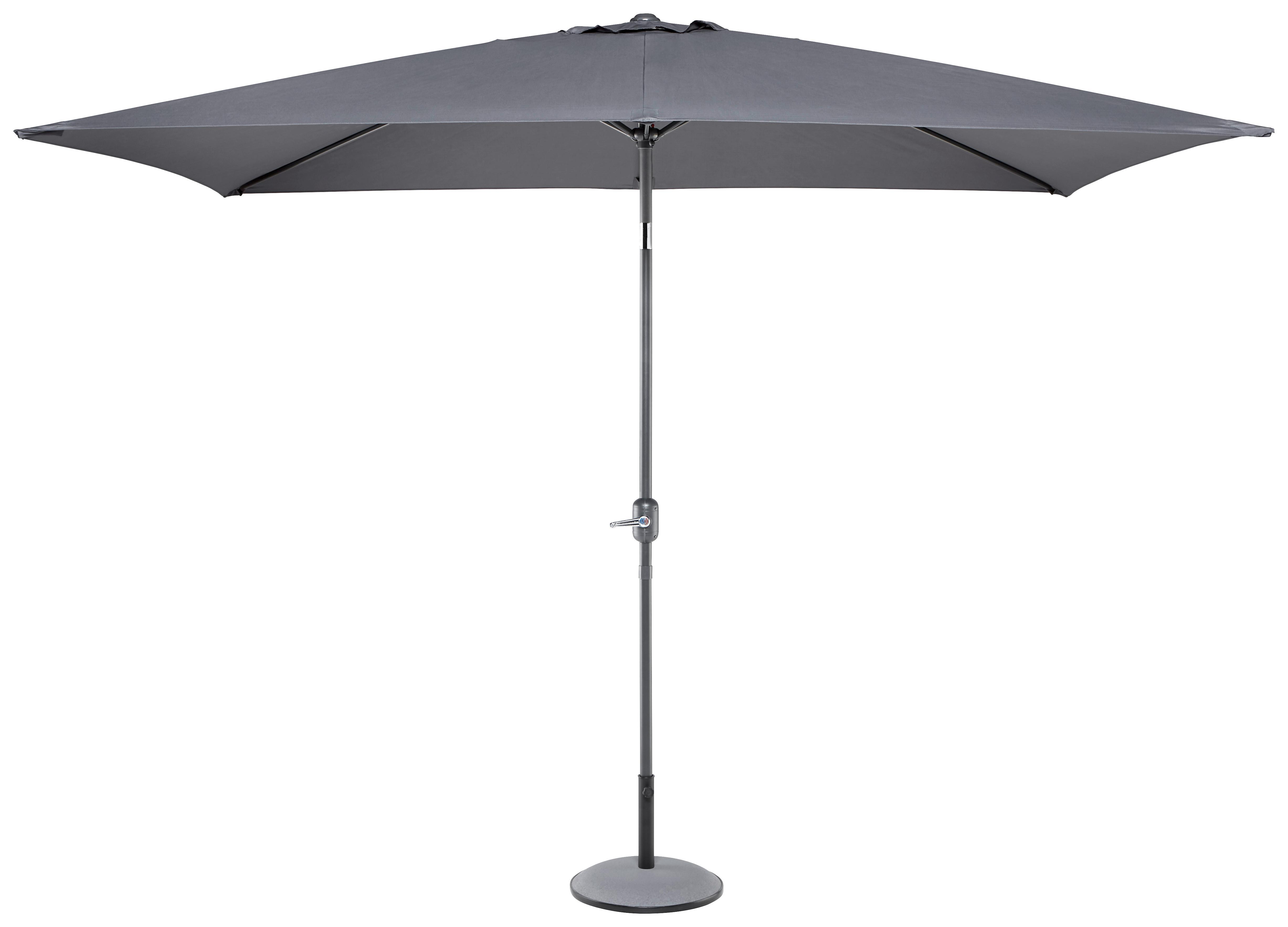 SLNEČNÍK PICOLO - antracitová/hliníková, kov/textil (300/245/200cm) - Modern Living