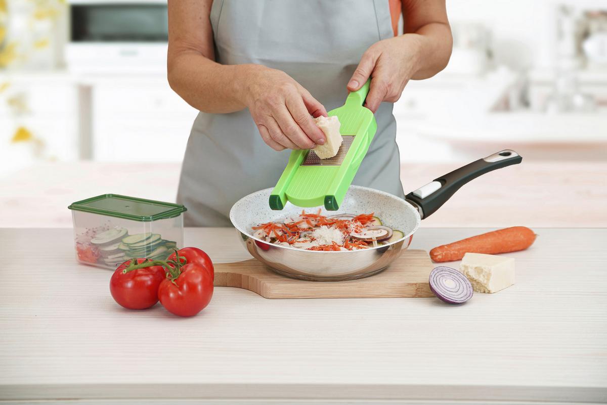 Küchenhelfer-Set Nicer Dicer Speed Light 5 -Teilig. - Grün, Basics, Kunststoff/Metall - Genius