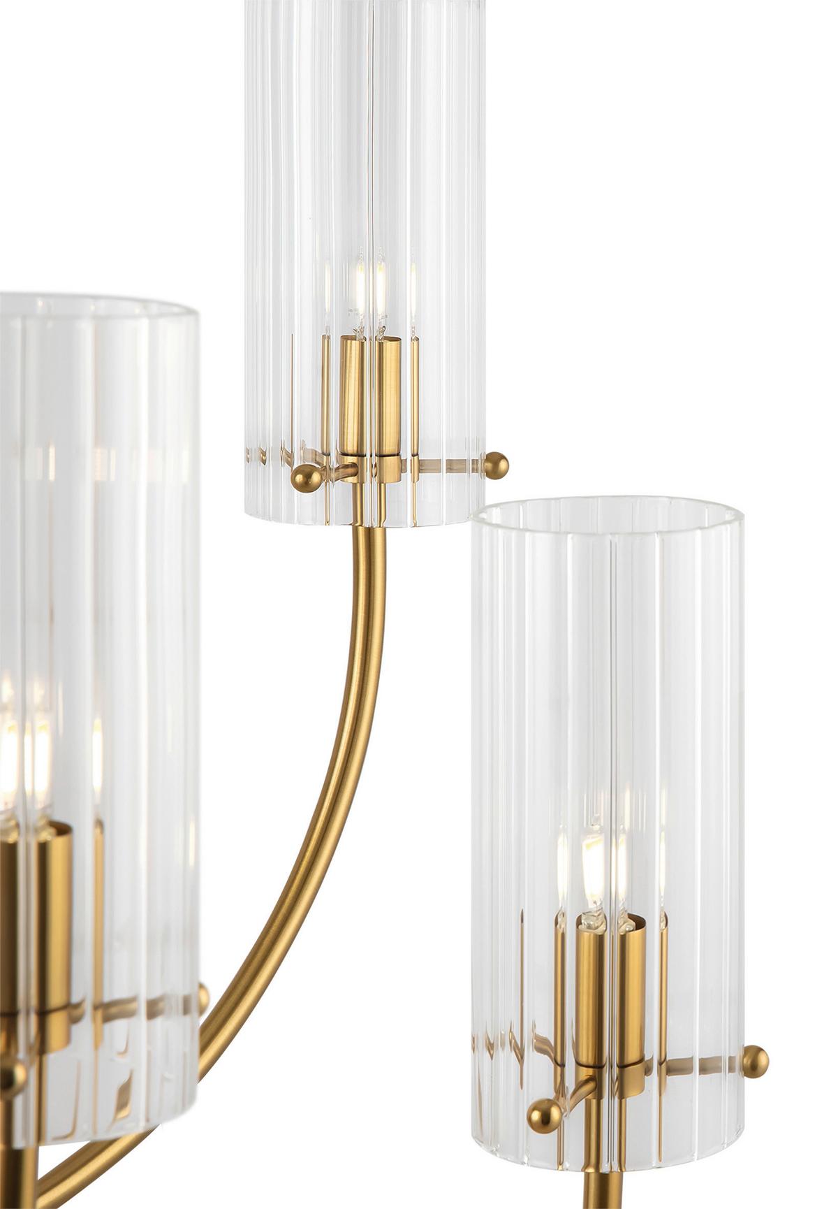 Kronleuchter Arco - Messingfarben, Trend, Glas/Metall (61/44,7/61cm) - MAYTONI