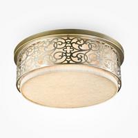 Deckenleuchte Venera - Messingfarben, Trend, Kunststoff/Textil (50/19cm) - MAYTONI