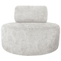 Relaxsessel Moss Weiß B: 88 cm - Schwarz/Weiß, Basics, Textil (88/70/88cm) - Livetastic