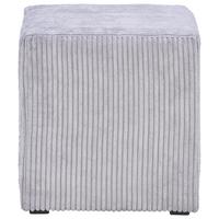 Hocker Bali Hellgrau Sitz Gepolstert H: 42 Cm - Hellgrau, MODERN, Textil (45/42/45cm)