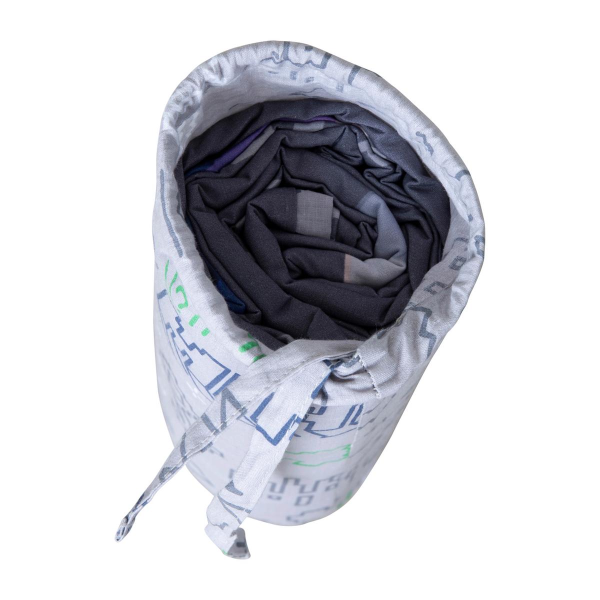 Wendebettwäsche Minecraft - Dunkelgrau/Hellgrau, Naturmaterialien/Textil (135/200cm)