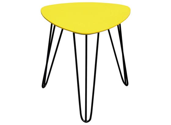 Beistelltisch Tropf - Gelb/Schwarz, MODERN, Holzwerkstoff/Metall (40/42/40cm) Beistelltisch Tropf - Gelb/Schwarz, MODERN, Holzwerkstoff/Metall (40/42/40cm)