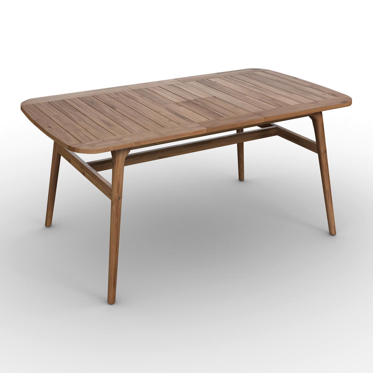 ZAHRADNÍ STŮL NICOLA - barvy vlašských ořechů, Moderní, dřevo (160-200/100/76cm) - Bessagi Garden