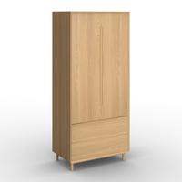 Šatníková skriňa MARLO š. cca 100 cm, dekor dub - farba duba, Modern, drevo/kompozitné drevo (100/223/60cm) - Bessagi Home