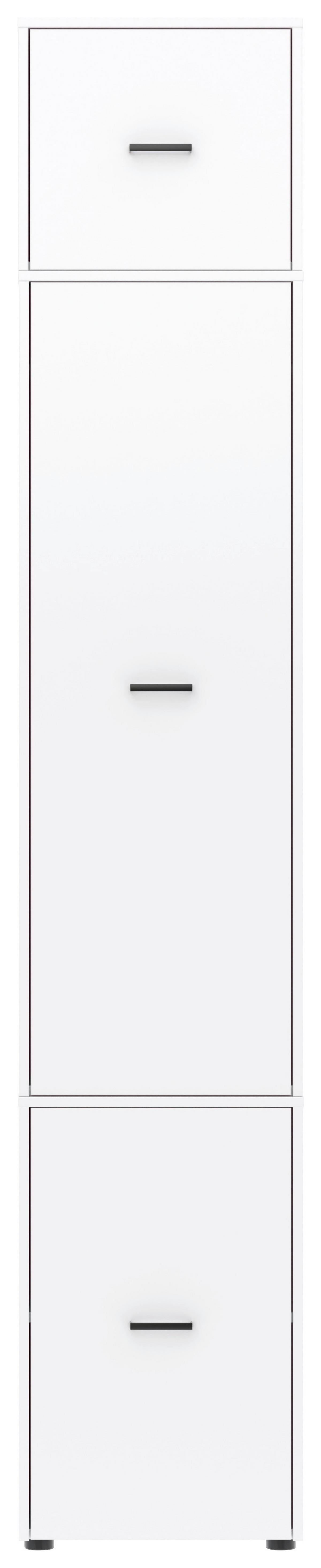 Kleiderschrank Kivo Weiß, B: 45 Cm - Weiß, Basics, Holzwerkstoff (45/239,40/52,1cm)