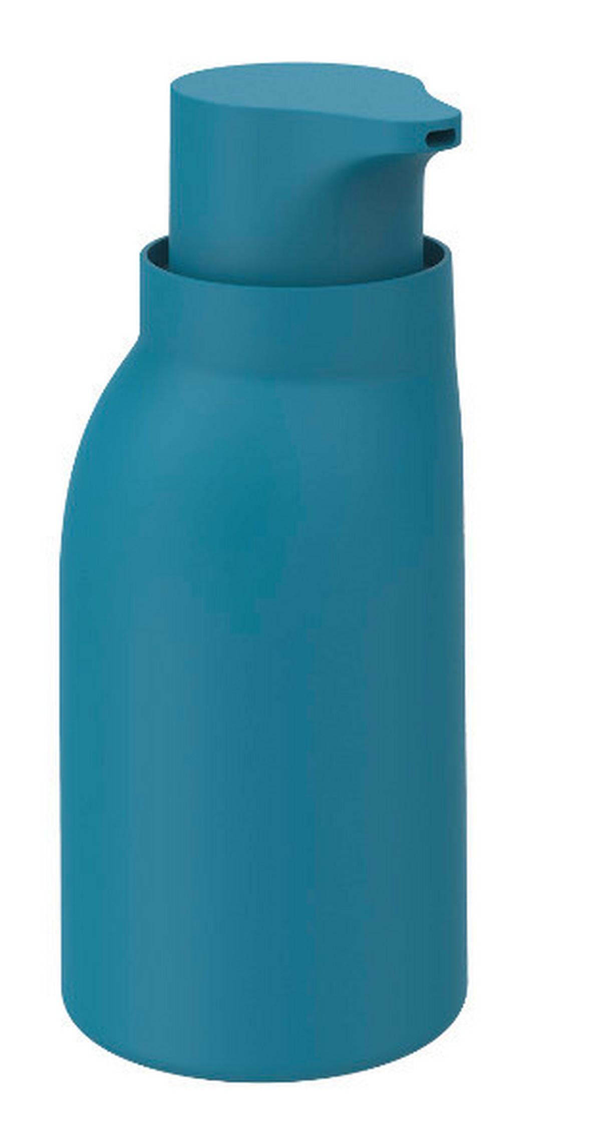 DÁVKOVAČ MYDLA Hug, 8,5/18,8/8cm, petrolejová - modrá, Modern, plast (8,5/18,8/8cm) - Premium Living