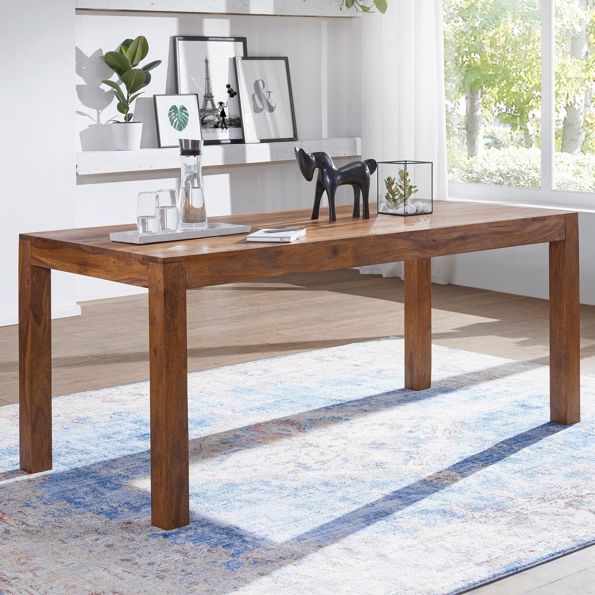 Esstisch Wl1.320 - Sheeshamfarben, Design, Holz (140/80/76cm) - MID.YOU