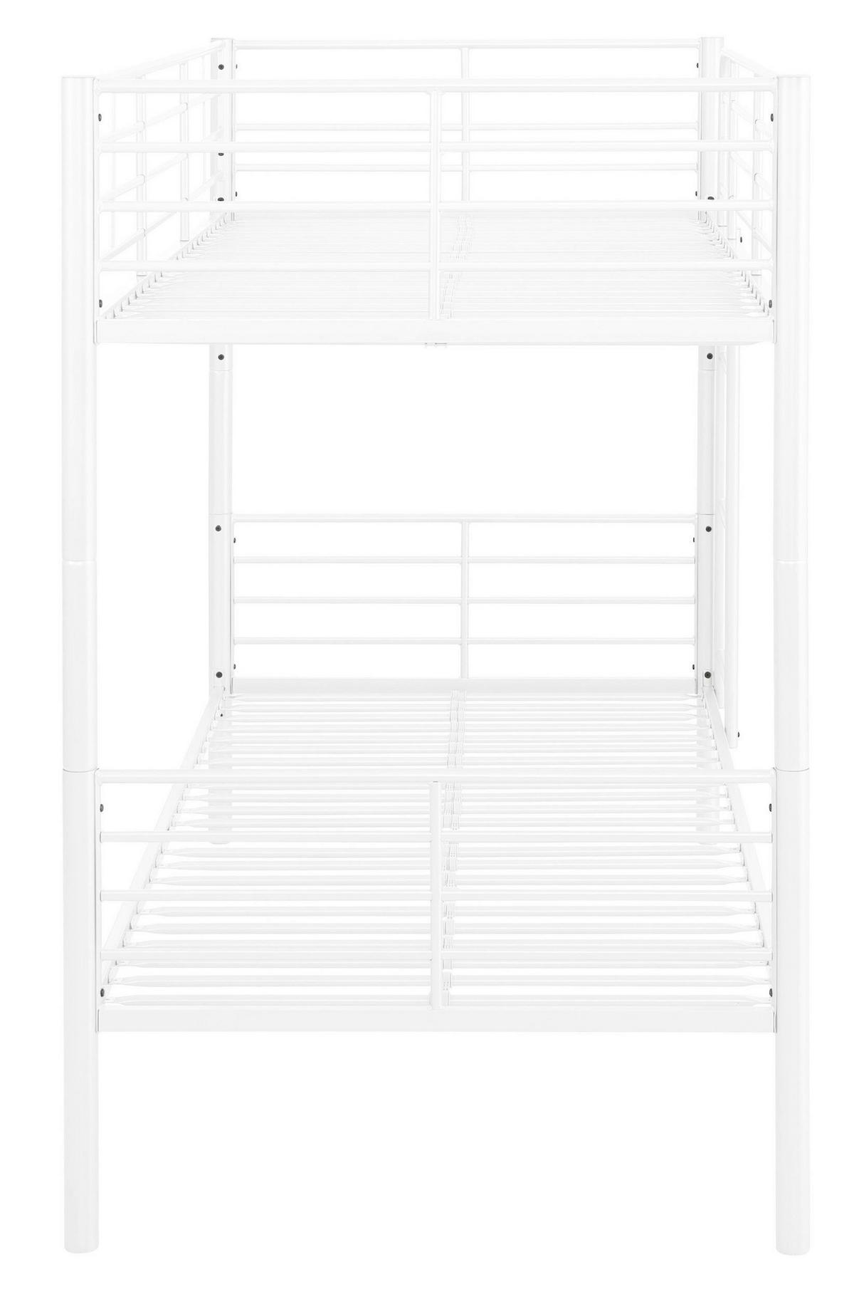 Etagenbett Rosie Weiß 97x208cm - Weiß, Design, Metall (97/208cm) - MID.YOU