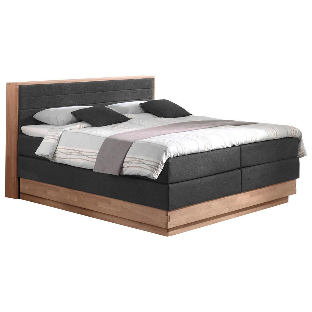 Boxspringbett H4xh4 mit Topper Bettkasten 200x200 cm Moneta