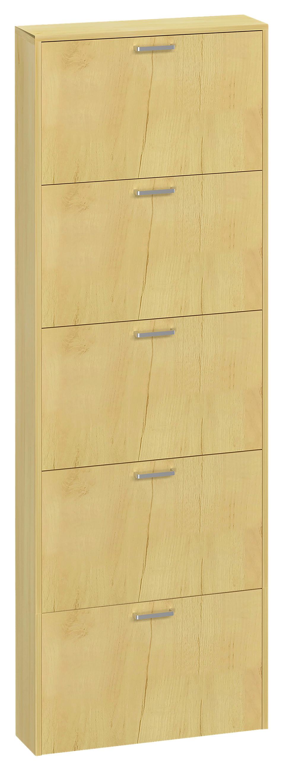 SCHUHSCHRANK Sulos Honigeiche Dekor - Honigeiche, Design, Holzwerkstoff (59/179/17cm) - MID.YOU