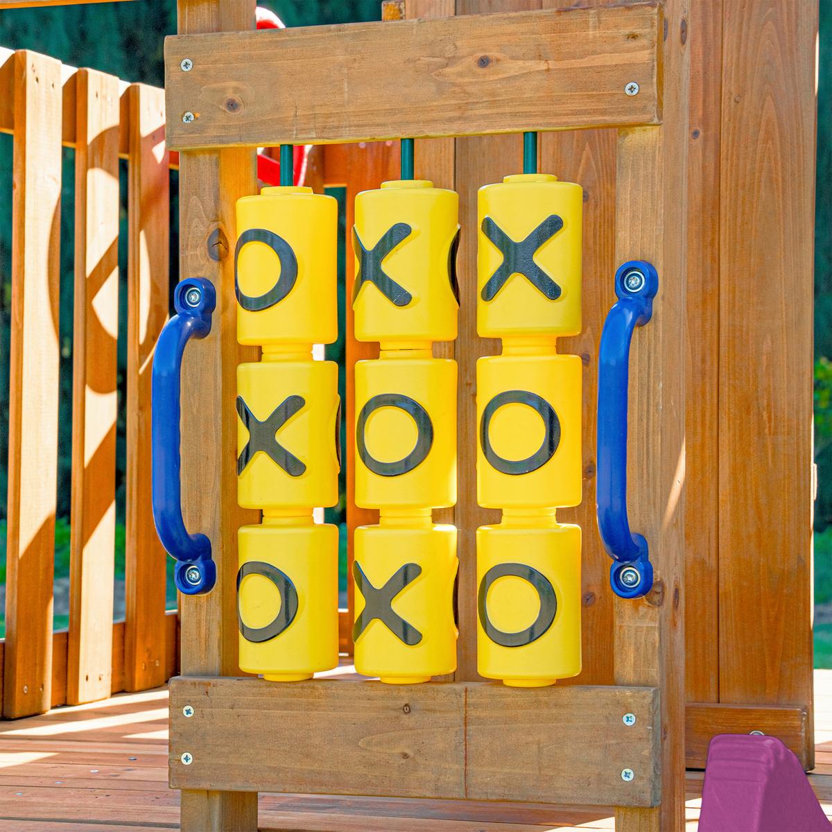 Spielturm mit Rutsche Lila - Anthrazit/Lila, Basics, Holz/Kunststoff (435/410/305cm) - Ambia Garden
