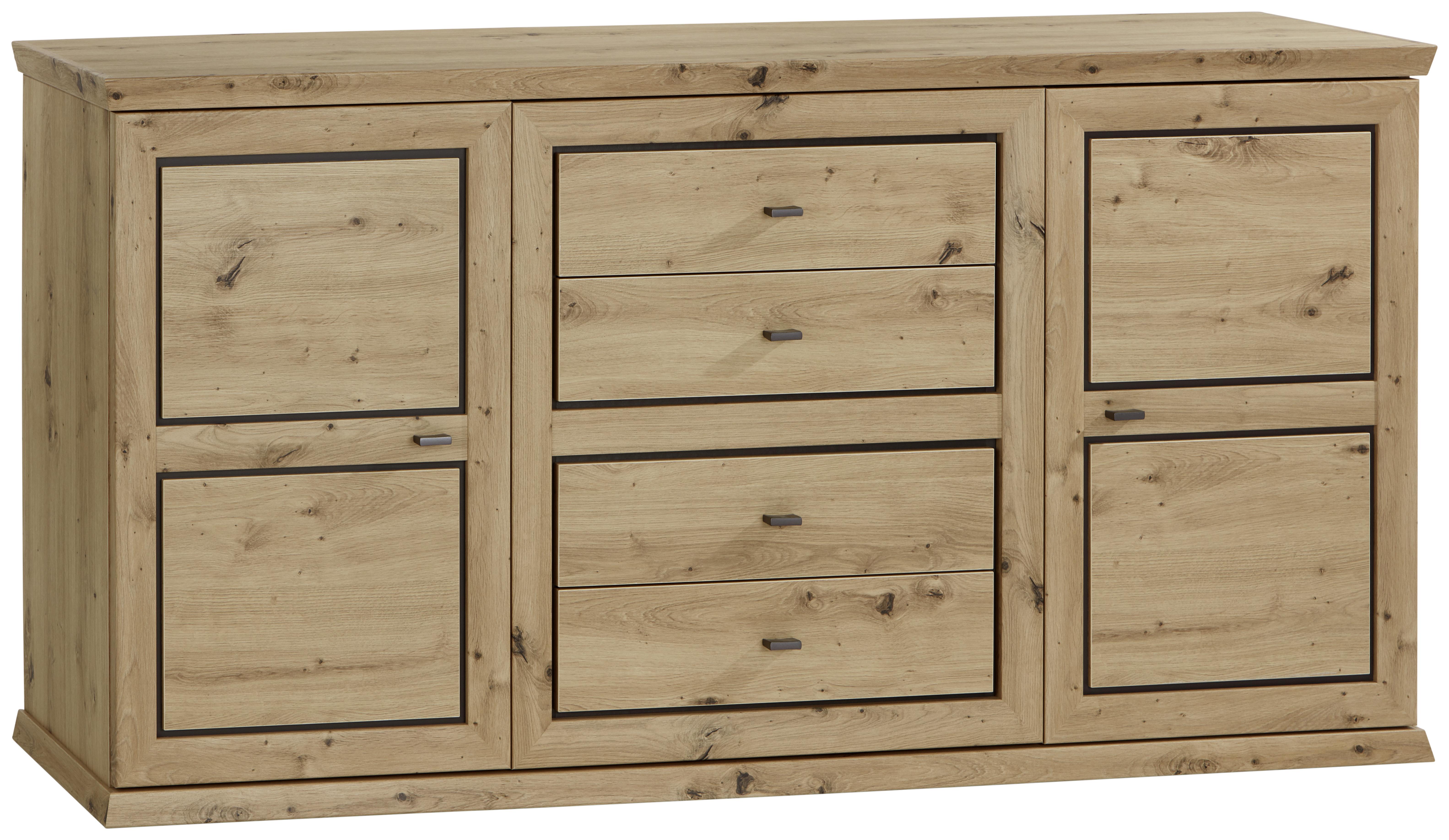 Sideboard in Eiche-Dekor mit viel Stauraum