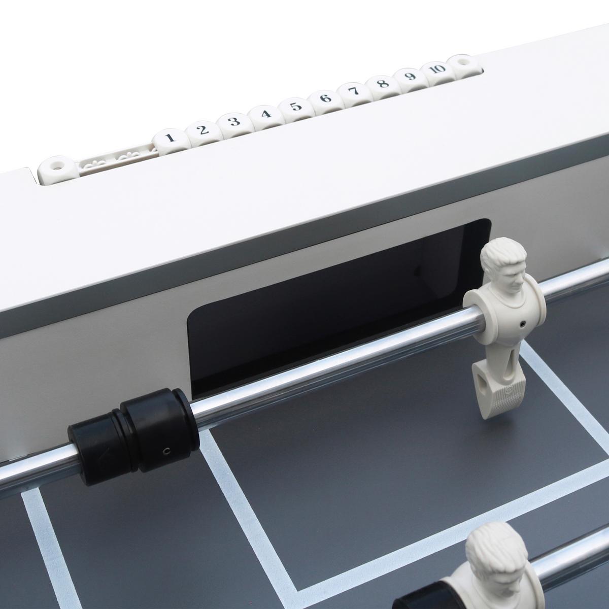 Tischfußball Worldcup Premium Pro Holz/Metall Schwarz/Weiß - Schwarz/Weiß, KONVENTIONELL, Holz/Metall (76/90/144cm) - Ambia Garden