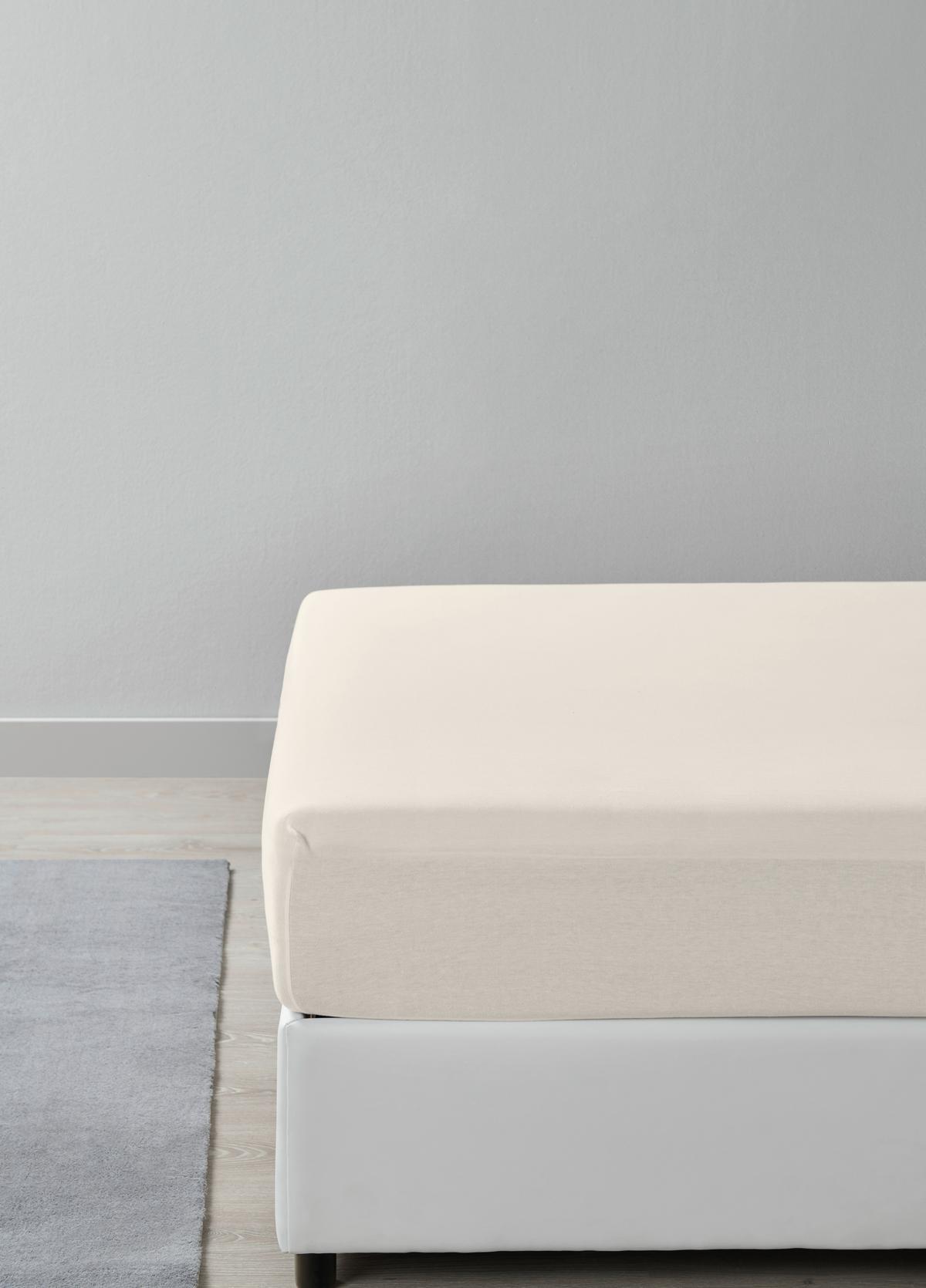 Elastické prostěradlo Basic, 140-160/200/28cm - přírodní barvy, Moderní, textil (140/200cm) - Modern Living