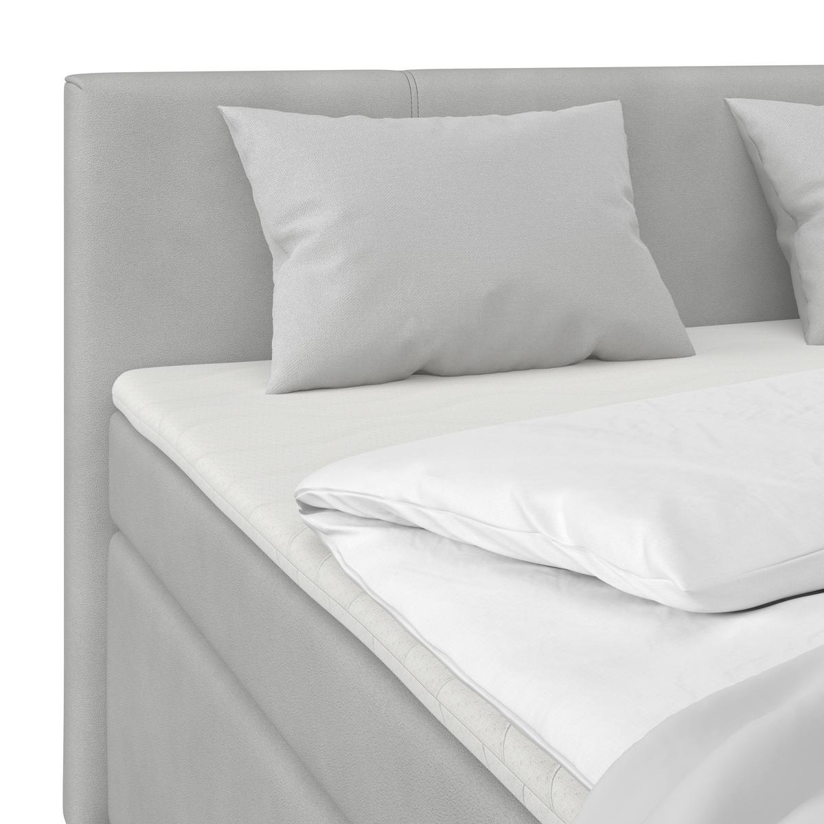 Boxspringbett Mira 1 - Schieferfarben, Basics, Holz/Kunststoff (180/200cm)