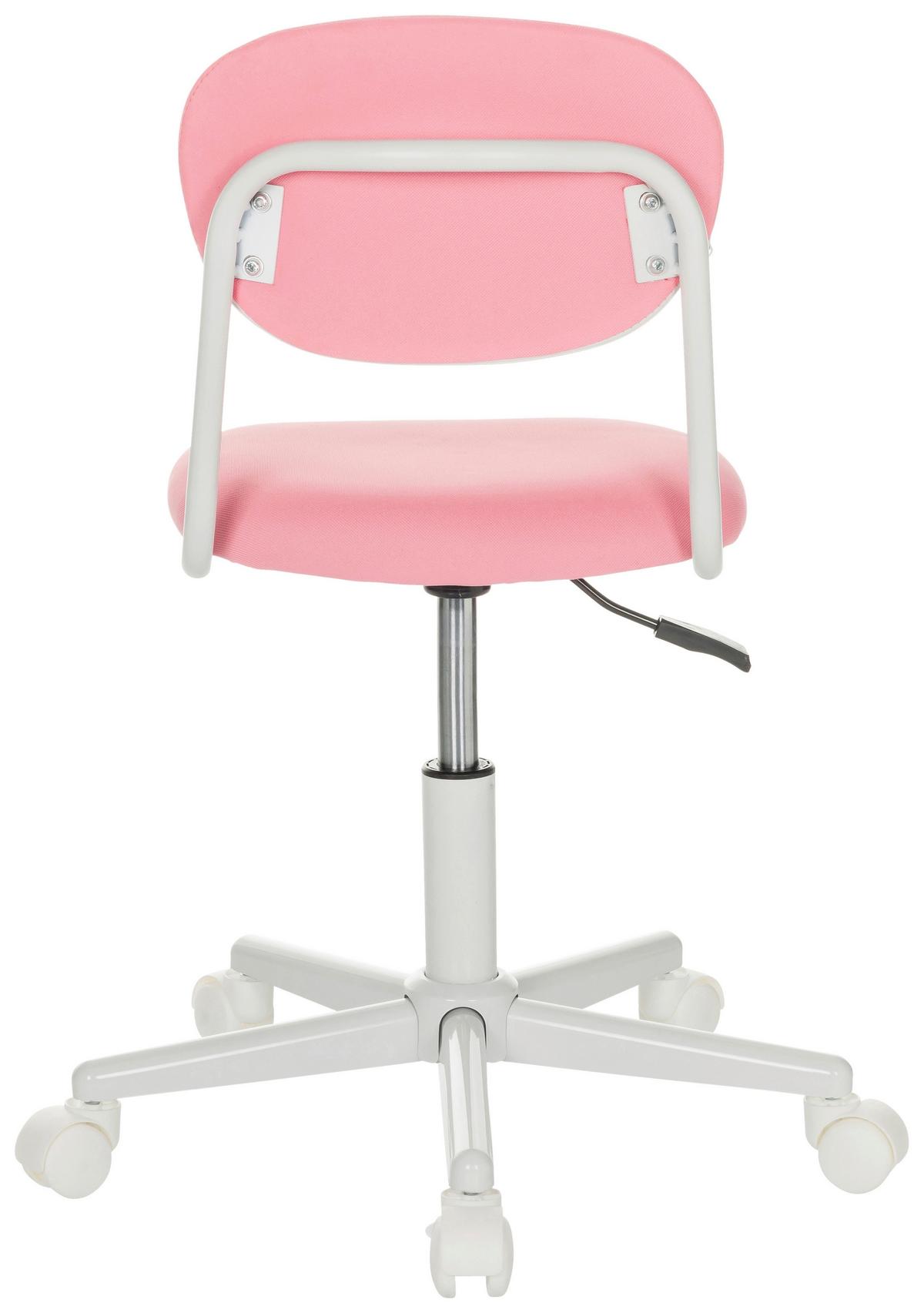 Jugenddrehstuhl Kiddy Base I - Pink/Weiß, Basics, Kunststoff/Textil (60/72-83/60cm) - MID.YOU