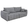 Schlafsofa Bali - Schwarz/Grau, MODERN, Holz/Textil (245/74-90/104cm) - Luca Bessoni