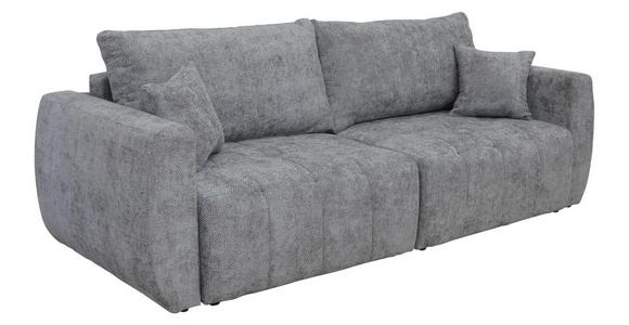 Schlafsofa Bali - Schwarz/Grau, MODERN, Holz/Textil (245/74-90/104cm) - Luca Bessoni