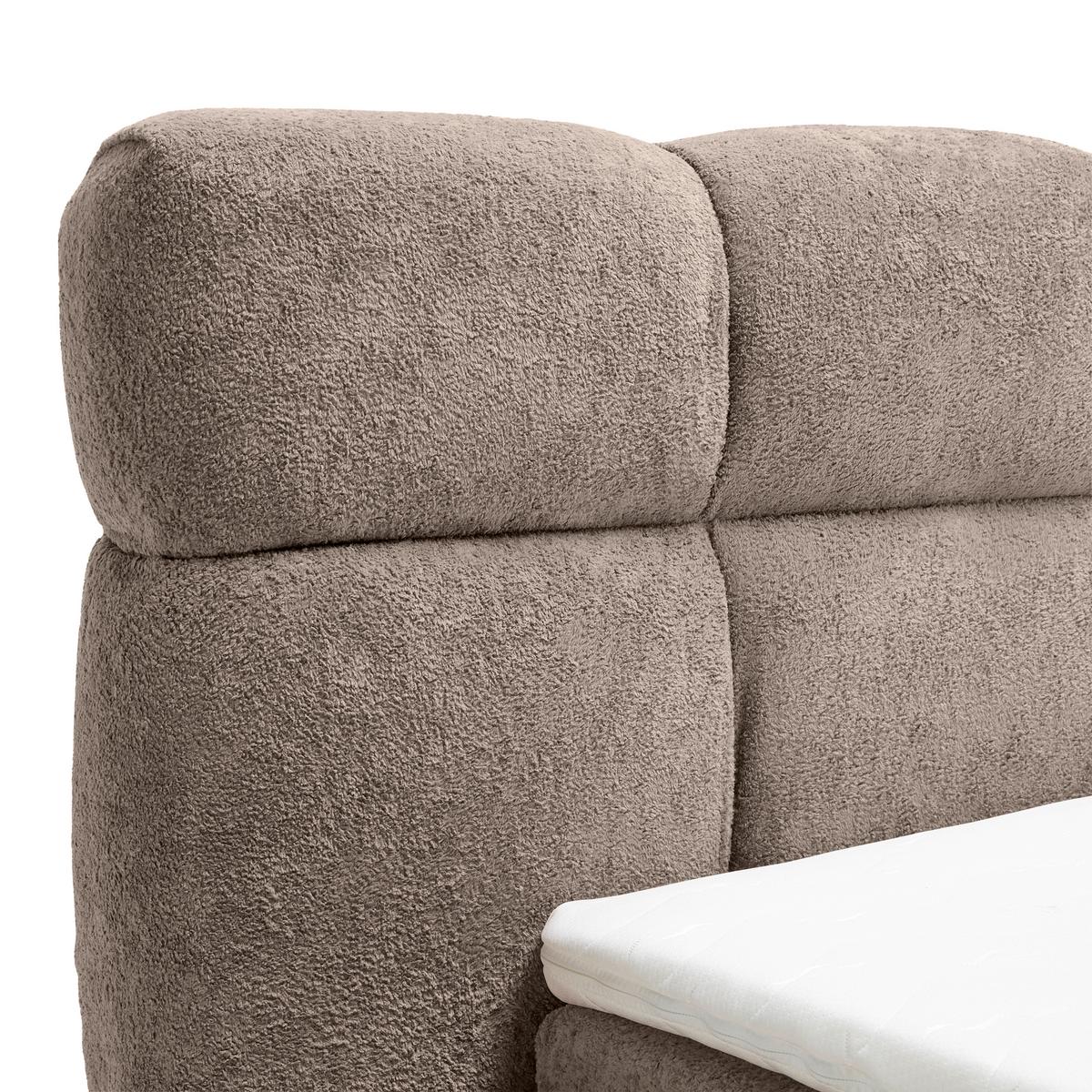 Čalúnená posteľ MONTE 120x200, hnedá - hnedá/čierna, Konventionell, textil/plast (120/200cm) - Based
