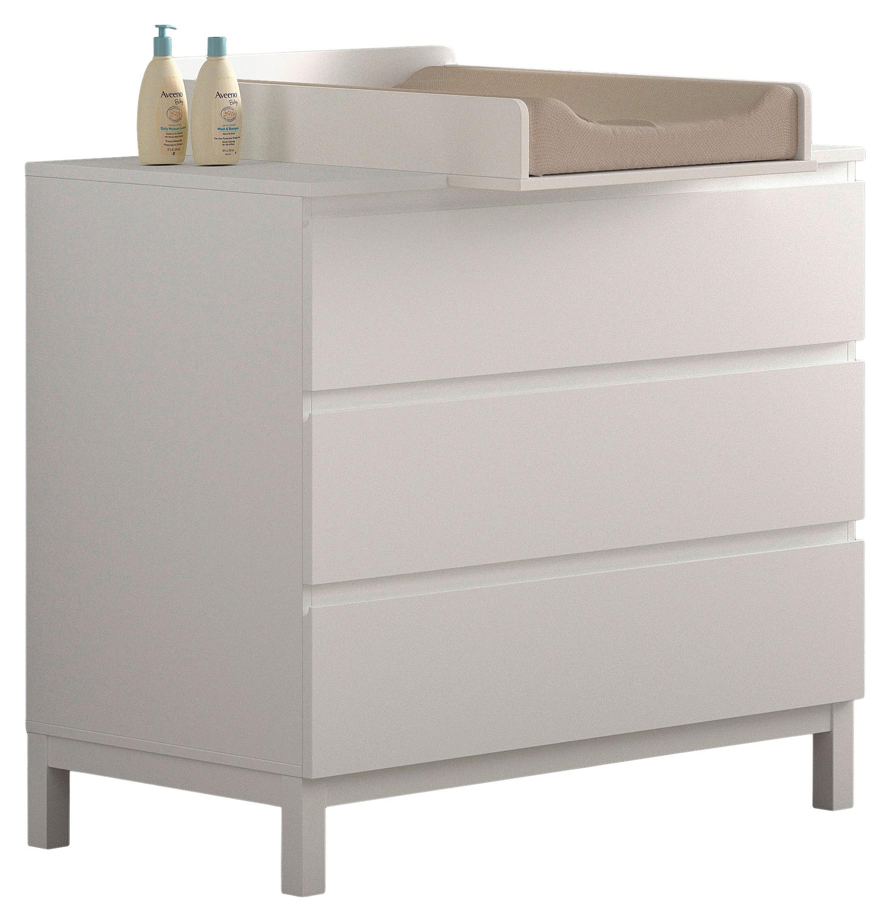 WICKELKOMMODE Eva Weiß B: 98,5cm - Weiß, MODERN, Holz/Holzwerkstoff (98,5/103,4/72,6cm) - Vipack