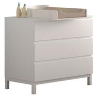 WICKELKOMMODE Eva Weiß B: 98,5cm - Weiß, MODERN, Holz/Holzwerkstoff (98,5/103,4/72,6cm) - Vipack