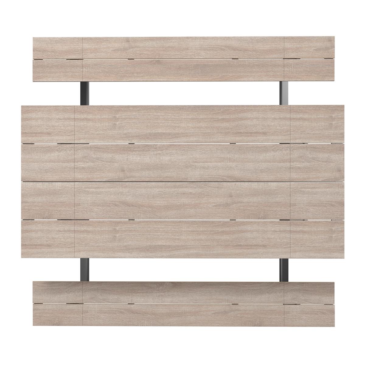 Gartenset Triest - Anthrazit/Beige, MODERN, Kunststoff/Metall (190/75/182cm) - Beldano