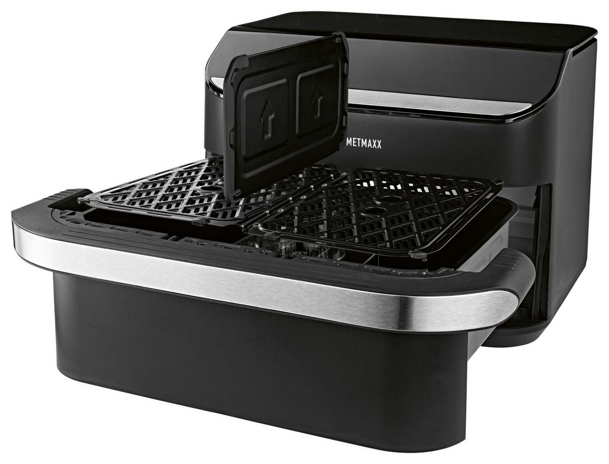 Heißluftfritteuse 2400W, 10 L 19171 - Silberfarben/Schwarz, Basics, Kunststoff/Metall (37/47/30cm)