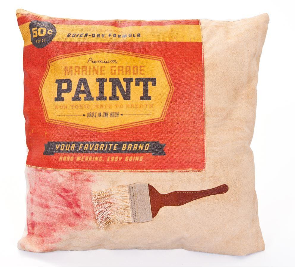Zierkissen Kredda - Beige/Rot, Design, Textil (45/45/12cm) - Livetastic