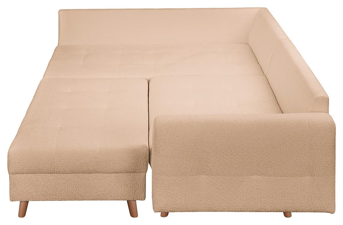 Ecksofa Ariella Beige S: 161x231 cm - Beige/Naturfarben, Design, Textil (161/231cm) - Livetastic