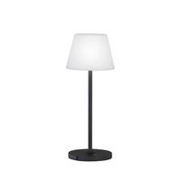 Akku-Tischleuchte 850334 Flus - Schwarz/Weiß, KONVENTIONELL, Kunststoff/Metall (15/38cm) - Schöner Wohnen
