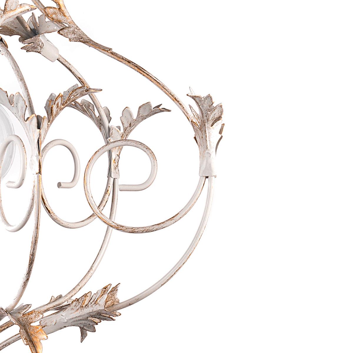 Hängeleuchte 1735/Sa - Weiß, KONVENTIONELL, Metall (45/105cm)