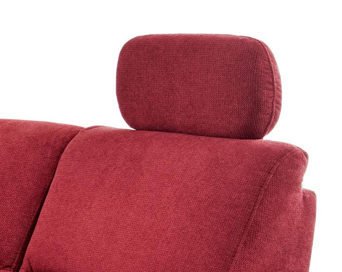 Ecksofa Parole Rot S: 238/241 cm - Wildeiche/Rot, KONVENTIONELL, Textil (238/241cm) - Livetastic
