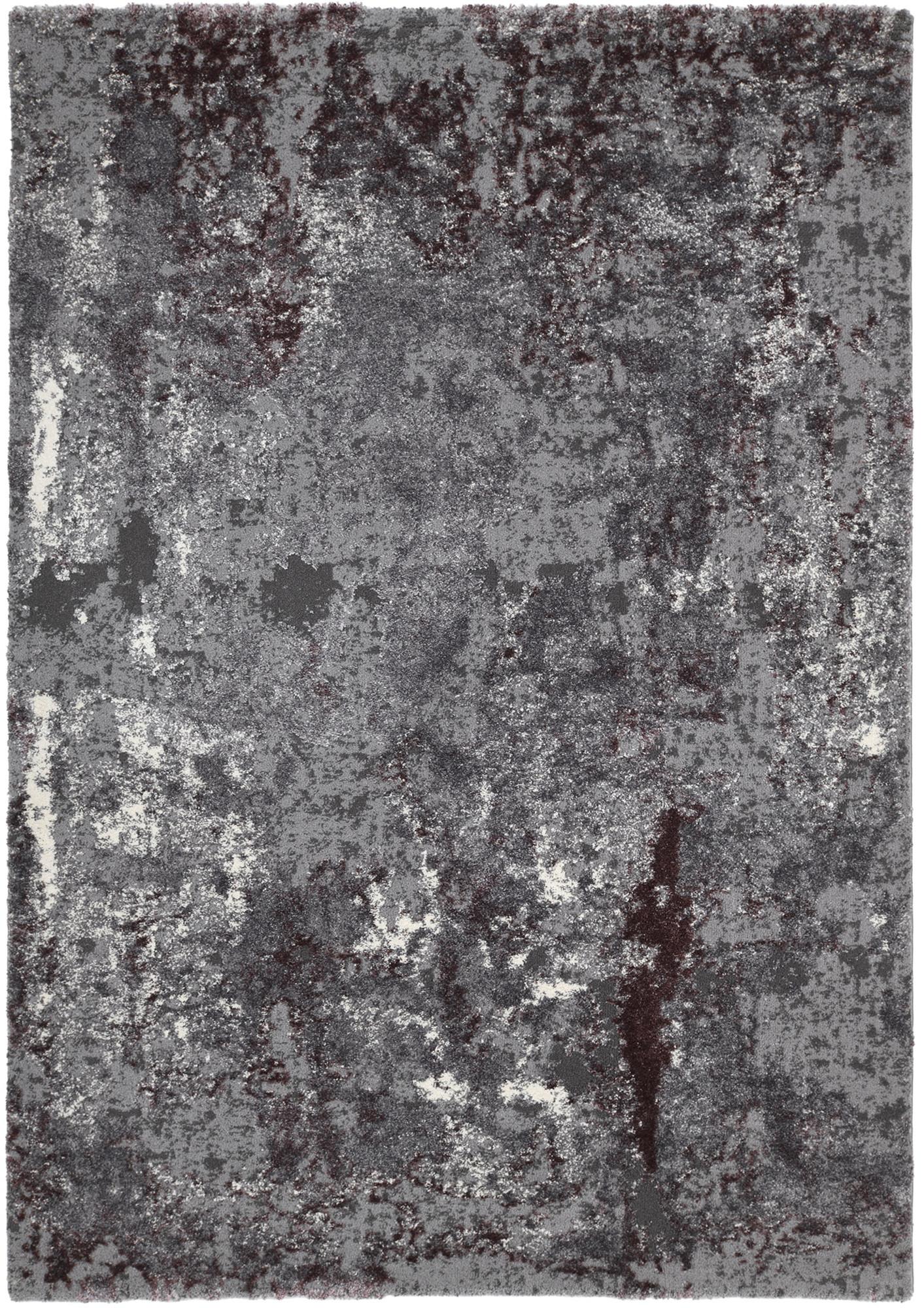 Webteppich Aubergine/Beige Timeline Quantum 240x290 cm - Beige/Aubergine, Design, Textil (240/290cm) - Novel
