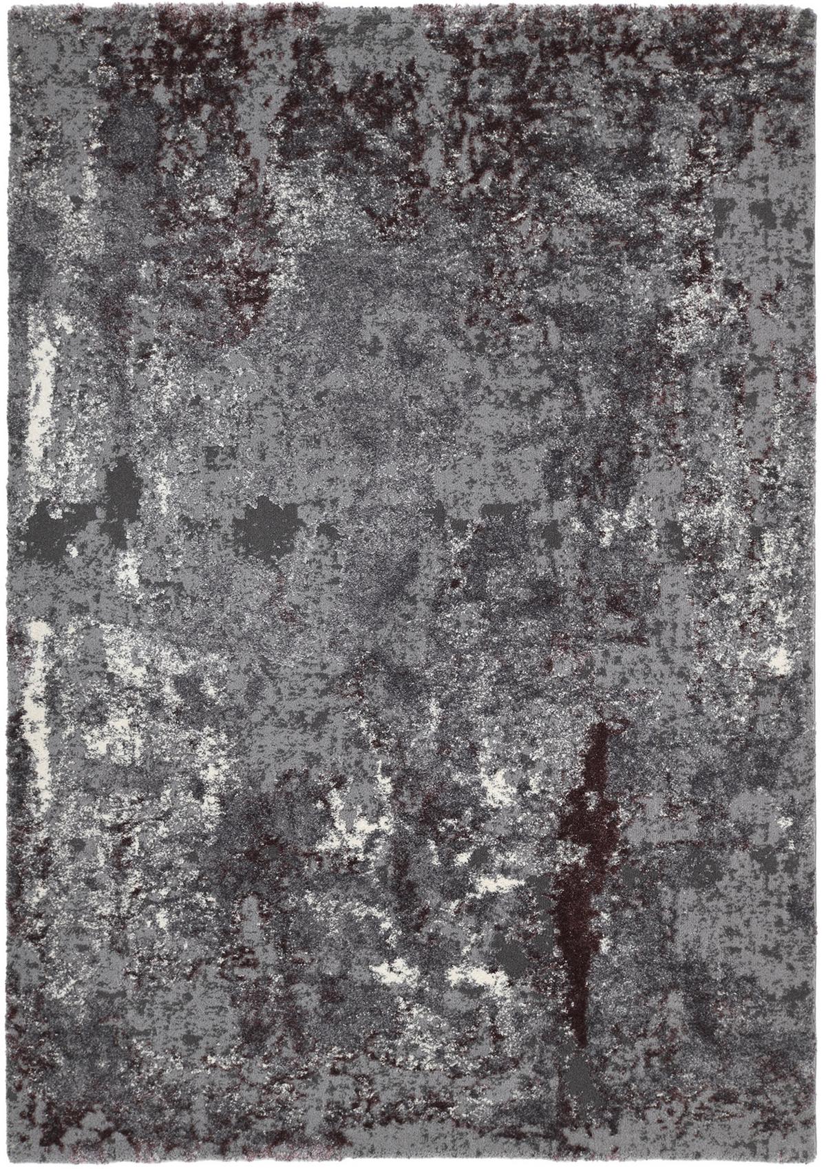 Webteppich Aubergine/Beige Timeline Quantum 140x200 cm - Beige/Aubergine, Design, Textil (140/200cm) - Novel
