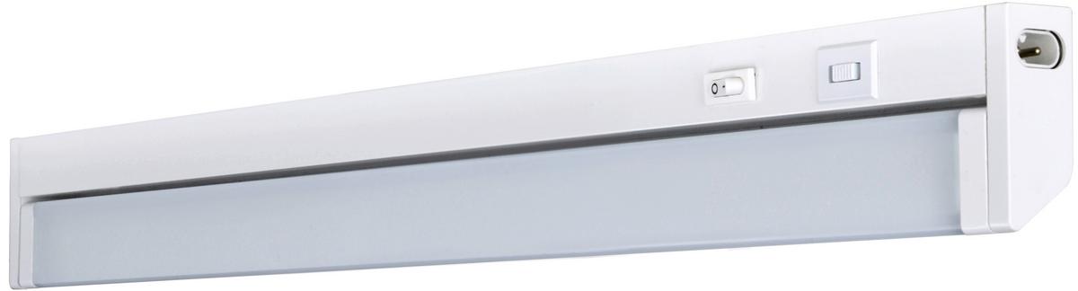 Aufbauleuchte B: 55,6 cm Weiß 8 W Led - Weiß, Basics, Kunststoff (55,6/2,4/6,1cm)