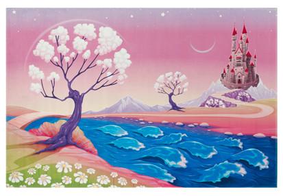 Kinderteppich Wunderland - Rosa, Trend, Textil (100/160cm)