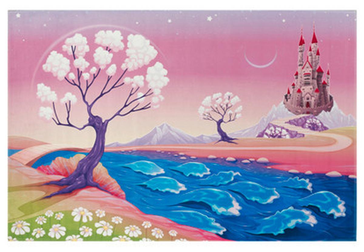Kinderteppich Wunderland - Rosa, Trend, Textil (100/160cm)