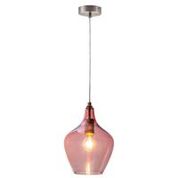 Hängeleuchte 30620121 Paso - Rosa, Design, Glas (22/30-150cm) - Globo